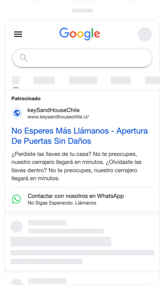 Anuncio Para Cerrajeros Google